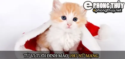 Tử vi tuổi Đinh mão 1987 nữ mạng