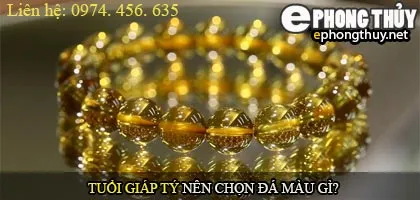 Tuổi giáp tý nên chọn đá màu nào?