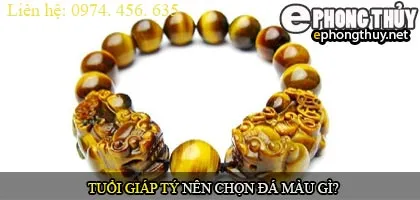 Tuổi giáp tý nên chọn đá màu nào?