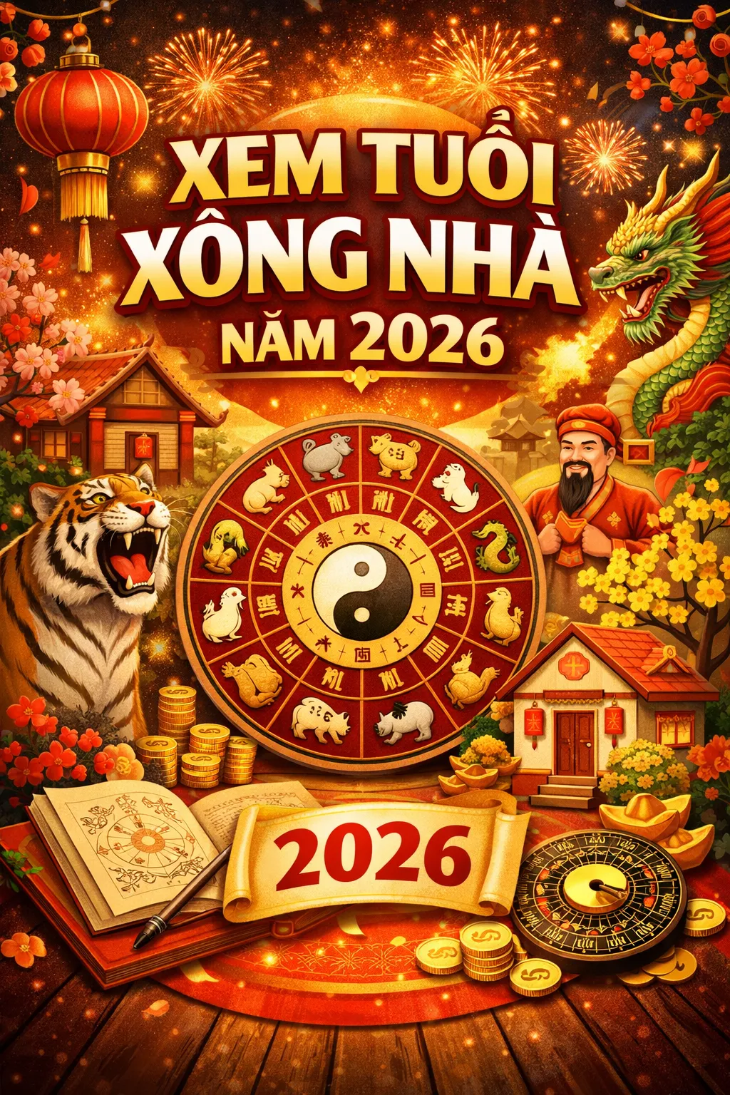 Xem tuổi xông nhà năm 2027 Đinh Mùi Theo con giáp